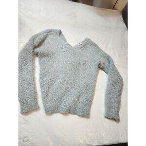 Hippie Rose Sweater Light Bluish Green Top Size S.        #101